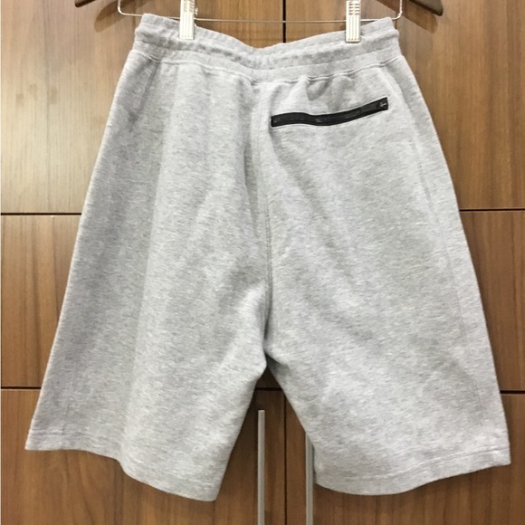 Grey Shorts for Boys with Black Zipper and Drawstring - Picture 2 of 4